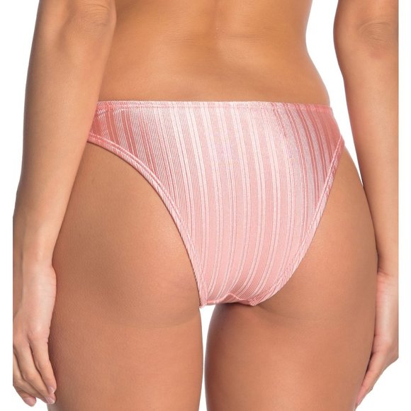 The Bikini Lab Luster Ribbed Bandeau Cheeky Bikini - Picture 5 of 15